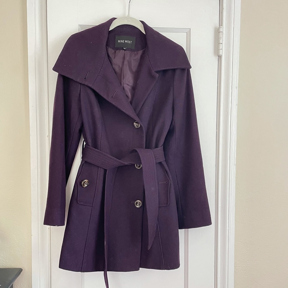 Nine West Purple Peacoat